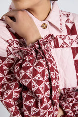 dahlia quilted coat - patchwork
